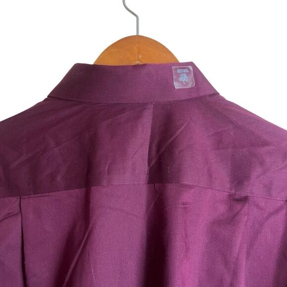 NWT! Calvin Klein maroon infinite non iron button down shirt - Picture 10 of 12